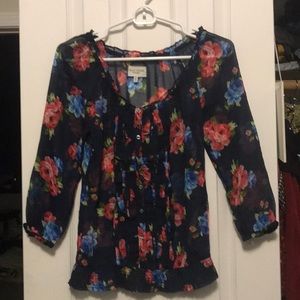 Gilly hicks floral blouse